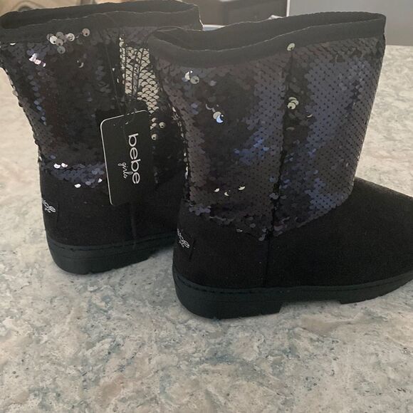 Bebe girls Suede / Sequins Boots NWT - Picture 1 of 8